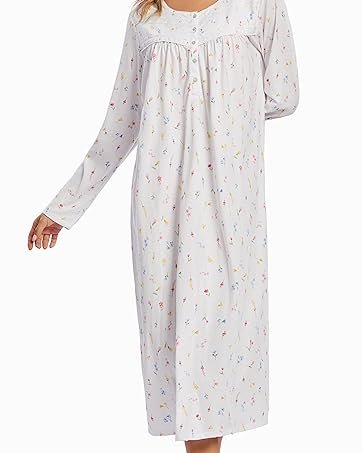Women's long cotton nightgown