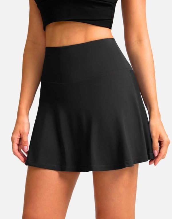 41rnHuAiVOL._AC Women's Cycling Skirts 4D Padded Bike Shorts with Pockets High Waist Biking Skort for Road Mountain Bicycle Riding