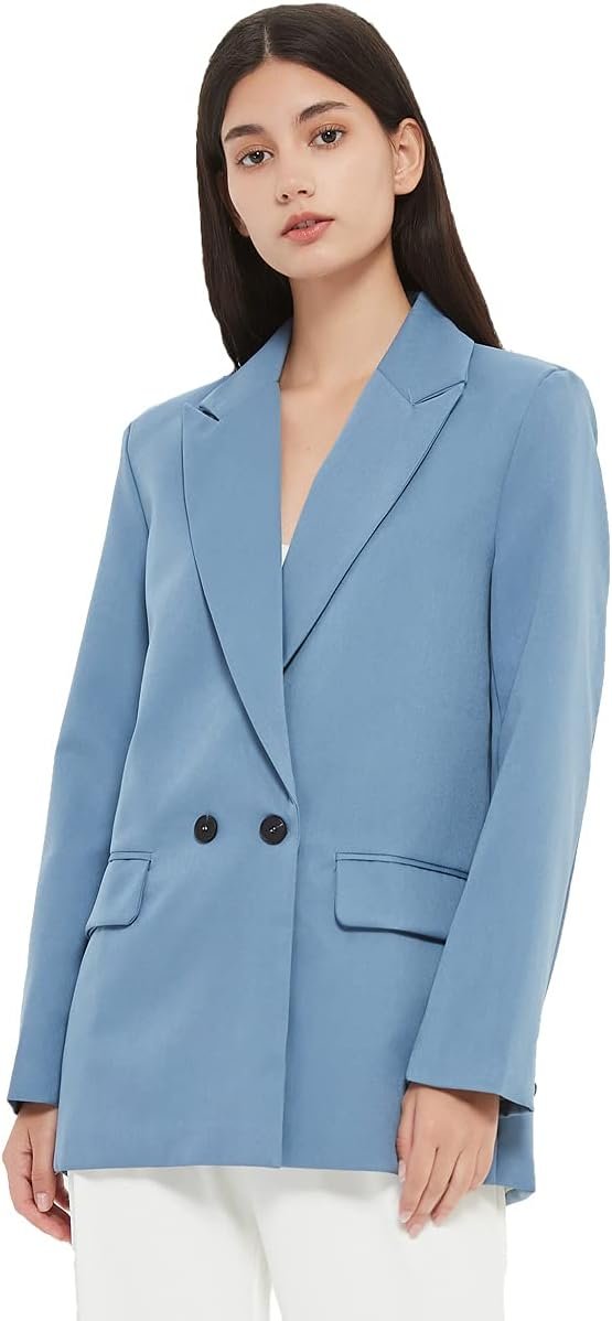 5154-ummRqS._AC_SL1200 Women's Casual Long Sleeve Lapel Oversized Button Work Office Blazer Suit Jacket