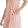 517raAEE_lL._AC_SL1200 Womens Ruffle Nightgown Cotton Sleeveless Nightdress Soft Printed Night gown with Pockets
