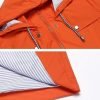 51dkVbELWdL._AC Rain Jacket Women Striped Lined Hooded Lightweight Raincoat Outdoor Waterproof Windbreaker