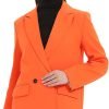 51iAgWW0aVL._AC_SL1200 Women's Casual Long Sleeve Lapel Oversized Button Work Office Blazer Suit Jacket