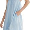 51yFspufB8L._AC_SL1200 Womens Ruffle Nightgown Cotton Sleeveless Nightdress Soft Printed Night gown with Pockets