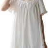 61-d4smxPnL._AC_SL1500 Women's Cotton Nightgowns Vintage Lightweight Gown Sets Short Sleeve Princess Nightdress