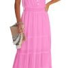 611aWCg3JxL._AC_SL1500 Womens Summer Spaghetti Strap Sleeveless High Waist Beach Long Maxi Sun Dress