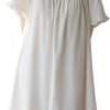 611dJQwo1KL._AC_SL1500 Women's Cotton Nightgowns Vintage Lightweight Gown Sets Short Sleeve Princess Nightdress