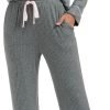 611euH1aAzL._AC_SL1500 Womens Pajama Sets Soft Comfy Button Down Knitted Long Sleeve Sleepwear Pjs Lounge Sets Nightwear