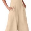 ANRABESS Women's Summer Wide Leg Linen Jumpsuits Dressy V Neck Sleeveless Casual Pants Rompers 2024 Vacation Beach Outfits
