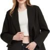 61Hv6d2ByxL._AC_SL1200 Women's Casual Long Sleeve Lapel Oversized Button Work Office Blazer Suit Jacket