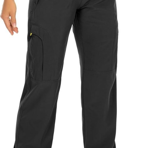 61OUNjXd88L._AC_SL1500 Womens Hiking Pants Quick Dry UPF 50 Travel Golf Pants Lightweight Camping Work Cargo Pants Zipper Pockets