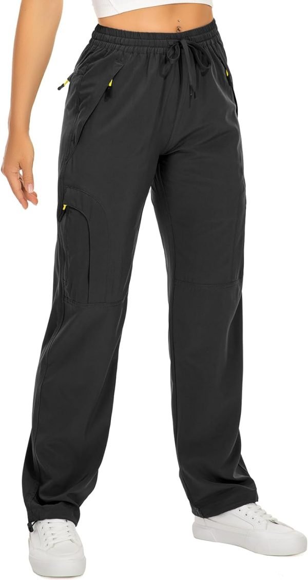 61OUNjXd88L._AC_SL1500 Womens Hiking Pants Quick Dry UPF 50 Travel Golf Pants Lightweight Camping Work Cargo Pants Zipper Pockets