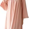 61_PgY4gLrL._AC_SL1500 Women's  Nightgowns Sleepshirts Lace Ruffle Princess Nightdress