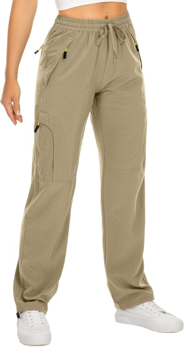 61b-Xyaf8RL._AC_SL1500 Womens Hiking Pants Quick Dry UPF 50 Travel Golf Pants Lightweight Camping Work Cargo Pants Zipper Pockets