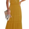 61jDSN3b4fL._AC_SL1500 Womens Summer Spaghetti Strap Sleeveless High Waist Beach Long Maxi Sun Dress