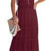 61lXU_2gxIL._AC_SL1500 Womens Summer Spaghetti Strap Sleeveless High Waist Beach Long Maxi Sun Dress