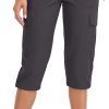 61quFvSF50L._AC_SL1500 Women's Hiking Cargo Capri Pants Lightweight Quick Dry Joggers Outdoor Casual Travel Capris with Zipper Pockets