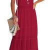 61wD1EzgZJL._AC_SL1500 Womens Summer Spaghetti Strap Sleeveless High Waist Beach Long Maxi Sun Dress