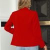Womens Casual Blazers Long Sleeve Lapel Button Slim Work Office Blazer Jacket