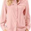 71WlXIDaW2L._AC_SL1500 Womens UPF 50+ UV Sun Protection Safari Shirts Long Sleeve Outdoor Cool Quick Dry Fishing Hiking Gardening Shirts