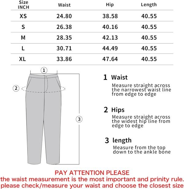 71YUAG4mKbL._AC_SL1500 Women's Casual Striped High Waisted Wide Leg Pants Elastic Waist Loose Fit Trousers