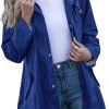 71Zjjgv0uDL._AC_SL1500 Rain Jacket Women Striped Lined Hooded Lightweight Raincoat Outdoor Waterproof Windbreaker