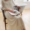 91c6_OSVf0S._AC_SL1500 Women's Lace  Nightgown Long Sleeve Sleepwear Nightdress