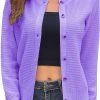 Women's Crew Neck Button Down Long Sleeve Solid Knit Classic Cardigan Sweater