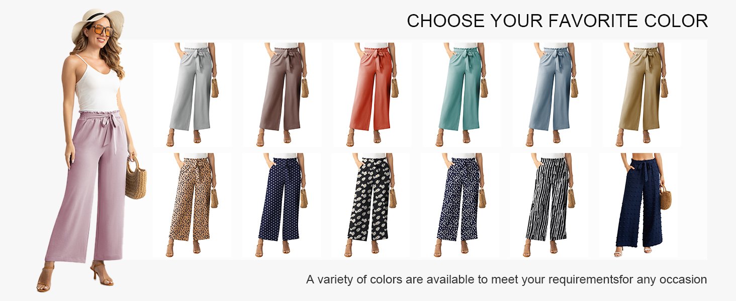 Women's wide-leg casual pants