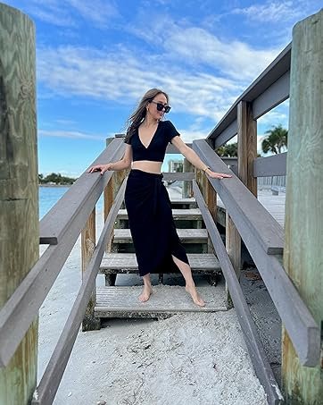 Women's High Waist Ankle Length Skirt