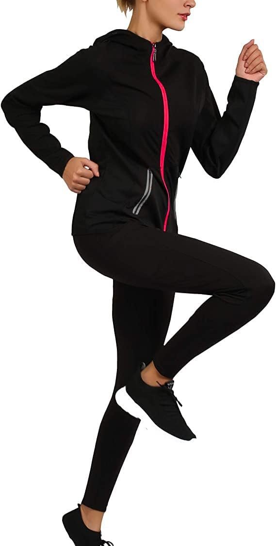 41M9CbIyW8L._AC_SL1125 Active Wear Sets for Women -Workout Clothes Gym Wear TracksuitsYoga Jogging Track Outfit Legging Jacket 2 Pieces Set