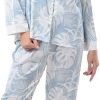 51JgZYJo_nL._AC Women's Silky Satin Pajamas Set Long sleeve and Pants Sleepwear Soft and Comfy Button Down Loungewear Relaxed Fit