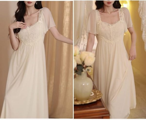 51ZHADwwWEL._AC_SL1000 Womens Princess Nightdress  Sleepwear PJS Lounger Babydoll Chemises Sleepshirt Nighties