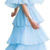 51a8EXAkraL._AC_SL1000 Women's Off The Shoulder Ruffles Summer Valentines Day Loose Casual Chiffon Long Party Beach Maxi Dress