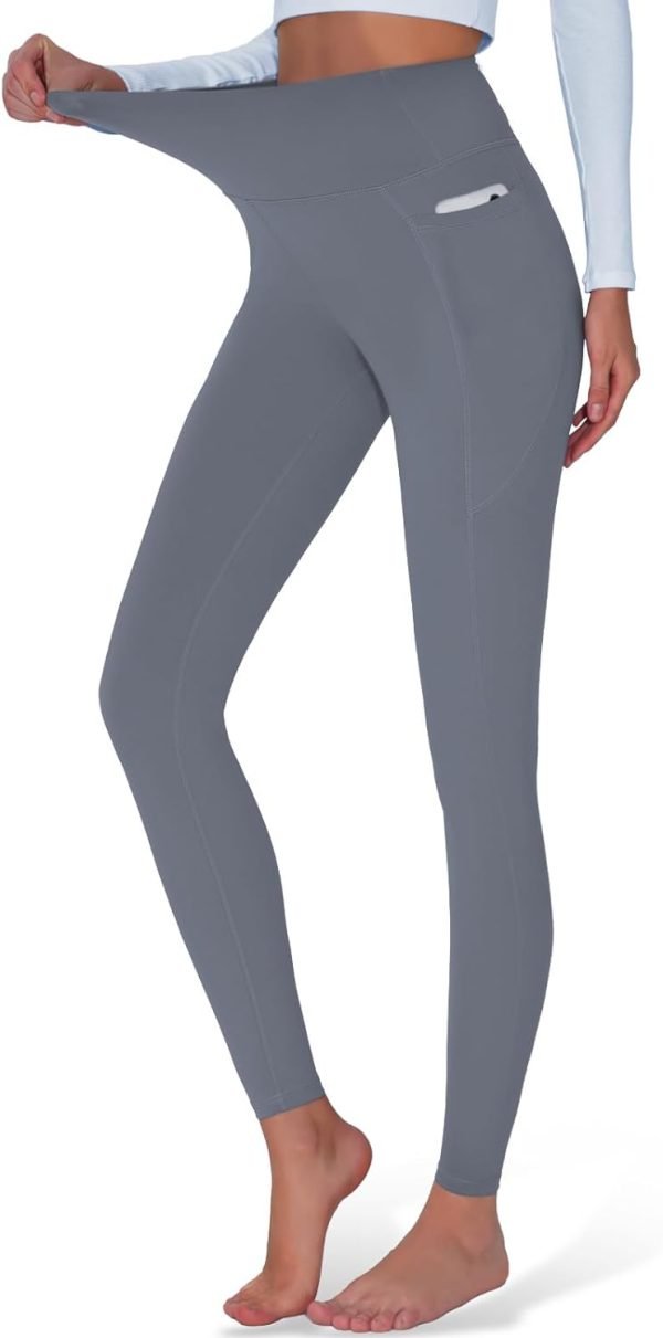 51cC6jUU3sL._AC_SL1500 High Waisted Yoga Pants with Pockets, Tummy Control Workout Athletic Yoga Leggings for Women