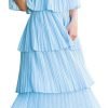 51djM8zxnyL._AC_SL1000 Women's Off The Shoulder Ruffles Summer Valentines Day Loose Casual Chiffon Long Party Beach Maxi Dress