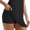51ehKkgzQ1L._AC_SL1176 Tennis Dress with Built in Shorts and Bra Square Neck Athletic Golf Dress Workout Mini Dress