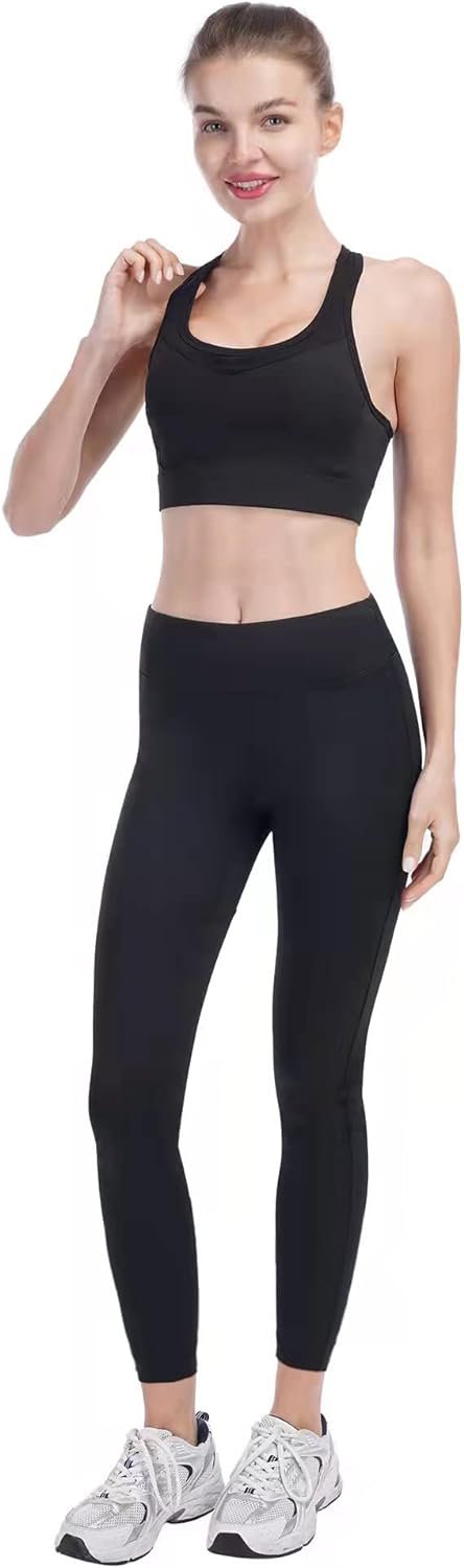 51f6RgyFI_L._AC_SL1500 Workout Sets for Women 5 PCS Yoga Outfits Activewear Tracksuit Sets