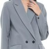 51jIqucCJyS._AC_SL1200_a1e2321a-9b2b-409b-ac79-5ef25fa21a1a Women's Casual Long Sleeve Lapel Oversized Button Work Office Blazer Suit Jacket