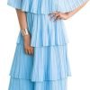 51pwyetfLkL._AC_SL1000 Women's Off The Shoulder Ruffles Summer Valentines Day Loose Casual Chiffon Long Party Beach Maxi Dress
