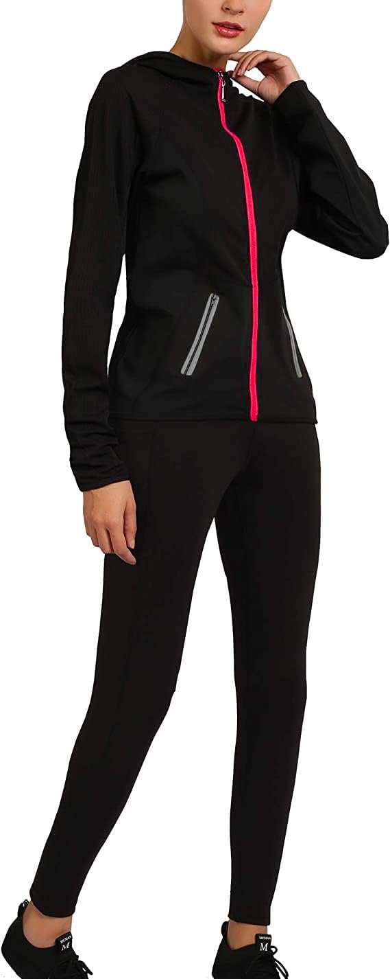 51yoFK-hXoL._AC_SL1426 Active Wear Sets for Women -Workout Clothes Gym Wear TracksuitsYoga Jogging Track Outfit Legging Jacket 2 Pieces Set