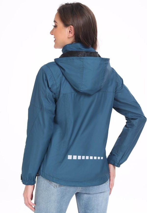 61-jH9nCWuL._AC_SL1500 Packable Rain Jacket Women Lightweight Waterproof Raincoat for Women with Hood Windbreaker for Outdoor Travel Hiking