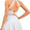 611gjDc1pBL._AC_SL1500 Womens Tennis Dress with Built in Shorts and Bra Workout Dress Golf Athletic Dress for Women