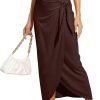 612ZDQiwitL._AC_SL1500_3f8f8646-8a22-46a5-bcad-495848d7e291 Women’s Maxi Skirt High Waist Wrap Pencil Long Skirts for Women Slim Boho Draped Front Bodycon Dresses