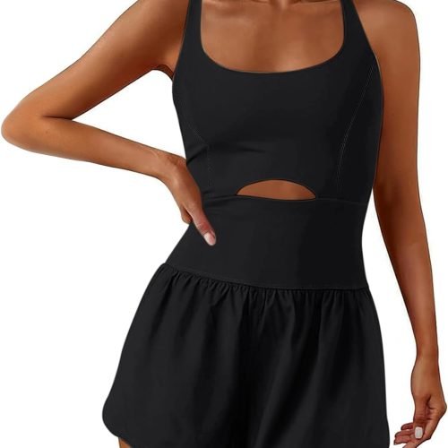 612nexBZ06L._AC_SL1500 Womens Onesie Workout Rompers One Piece Exercise Jumpsuits Athletic Outfits Gym Yoga Clothes