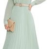 6134_cU84GL._AC_SL1500 Business Casual Shirt Dress for Women Long Sleeves Pleated Midi Dresses with Belt