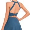 615BF9yTe1L._AC_SL1500 Womens Tennis Dress with Built in Shorts and Bra Workout Dress Golf Athletic Dress for Women