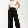 615d_0gHAxL._AC_SL1500 Libin Women's Wide Leg Pants High Waisted Work Dress Pants Loose Fit Back Elastic Waist Business Casual Trousers Office