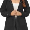 618HbQtAl0L._AC_SL1500 Rain Jacket for Women Waterproof with Hood Active Outdoor Long Rain Coats Packable Raincoat Lightweight Windbreaker