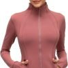 619k9lOQwhL._AC_SL1500 Womens Sports Running Yoga Jacket Slim Fit Full Zip Track Jacket Turtleneck Workout Jacket