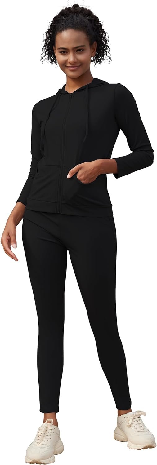 619zQsr6drL._AC_SL1500 Active Wear Sets for Women -Workout Clothes Gym Wear TracksuitsYoga Jogging Track Outfit Legging Jacket 2 Pieces Set